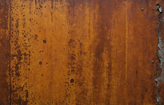 Worn Rusty Metal Plate Texture Backdrop image